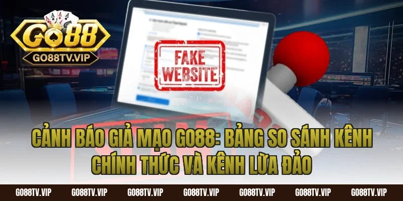 cảnh báo giả mạo go88: Bảng so sánh kênh chính thức và kênh lừa đảo