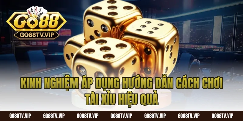 Kinh nghiệm áp dụng hướng dẫn cách chơi tài xỉu hiệu quả