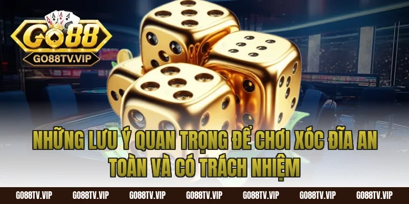 Những Lưu Ý Quan Trọng Để Chơi Xóc Đĩa An Toàn Và Có Trách Nhiệm