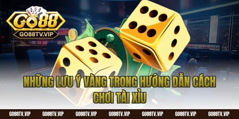 Những lưu ý vàng trong hướng dẫn cách chơi tài xỉu